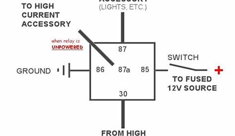 4 pin starter relay wiring diagram