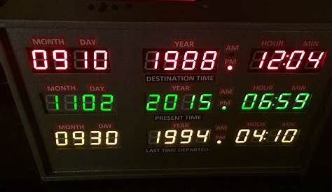 3D Printed Back to the Future TIme Circuit Clock : 71 Steps (with