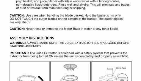 power juicer manual