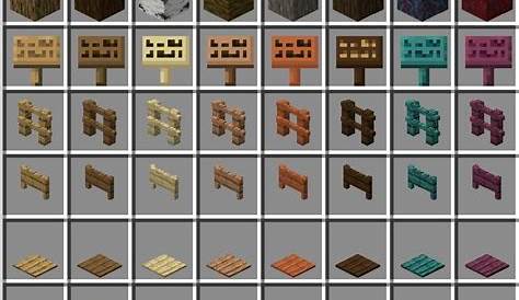 All minecraft wood variations, except no planks! : r/onejob