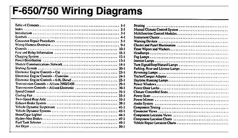 2006 Ford F650-F750 Medium Truck Wiring Diagram Manual Original