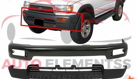 Front Bumper Primed Steel + Lower Valance For 1996-1998 Toyota 4Runner