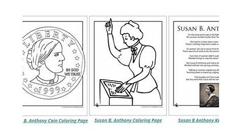 Susan B. Anthony for Kids - Worksheets and Classroom Activities | Woo