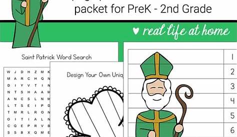 Saint Patrick Printables and Worksheet Packet for Kids