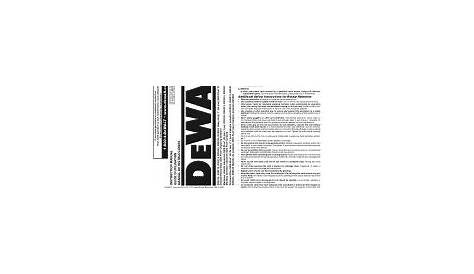 Dewalt D25123K Manual