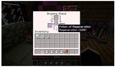 how to make regeneration potions in minecraft