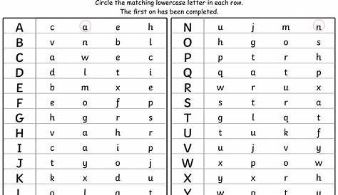 7 Best Images of Alphabet Matching Printable Worksheets - Alphabet