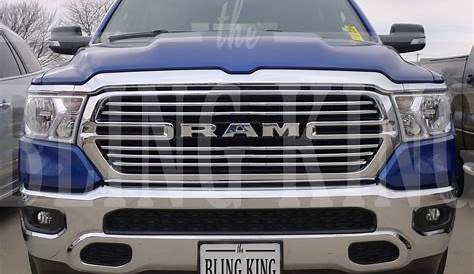 2019-2021 Dodge Ram Chrome Grille Insert Overlay Trim