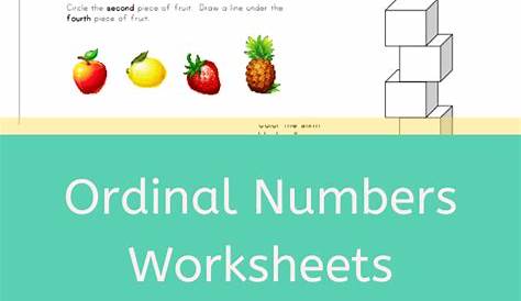8+ Ordinal Numbers Worksheets : Number Worksheets | Worksheets Free