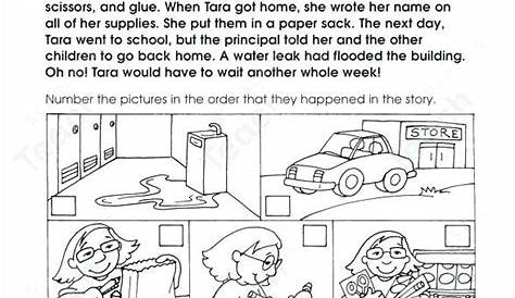 Story Sequence Pictures Worksheets | Story sequencing worksheets, Story