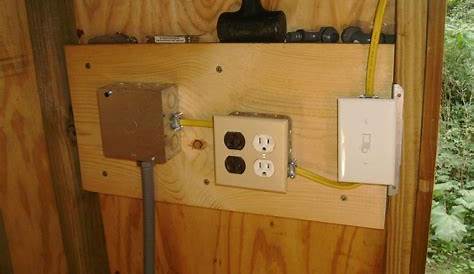 How to Wire a Shed for Electricity | Diy shed, Shed plans, Shed storage