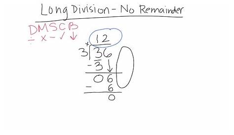 Long Division With and Without Remainders - YouTube