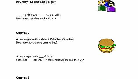 Multiplication And Division Word Problems Grade 3 / Multiplication And