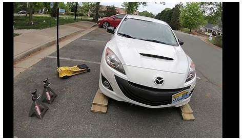 Mazdaspeed3 How To Properly Get On Jack Stands - YouTube