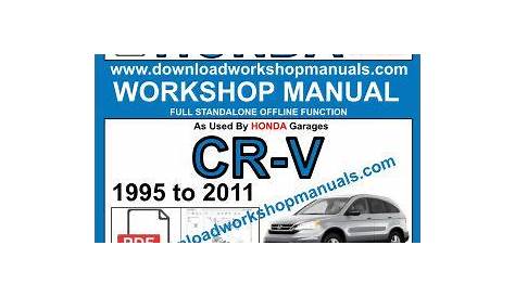 2007 honda cr v owners manual