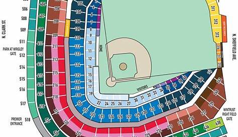 wrigley field seat chart