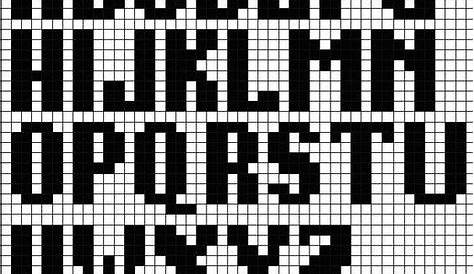 Crochet alphabet chart (With images) | Crochet alphabet, Knitting charts