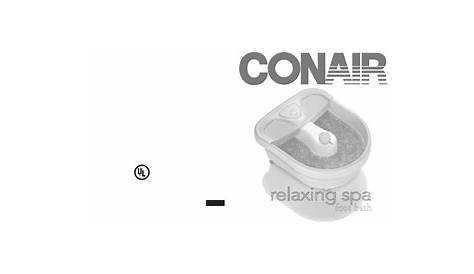 Page 2 of Conair Pedicure Spa Foot Massager User Guide | ManualsOnline.com