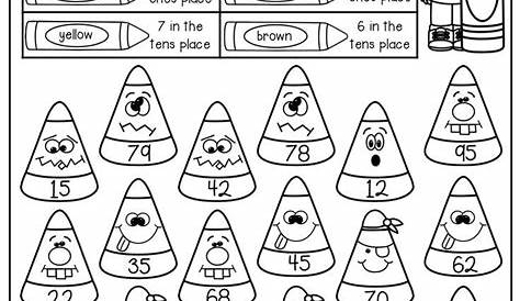place value color by number