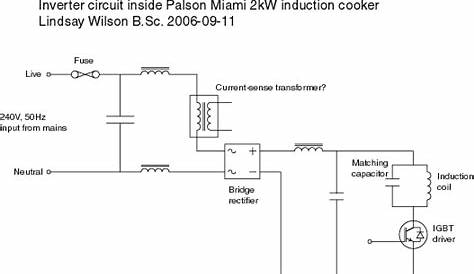 2000w induction cooker circuit diagram