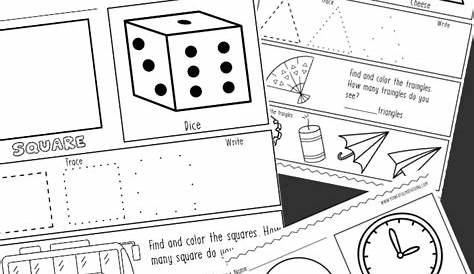 Printable Shape Worksheets For Preschoolers - Powerful Mothering