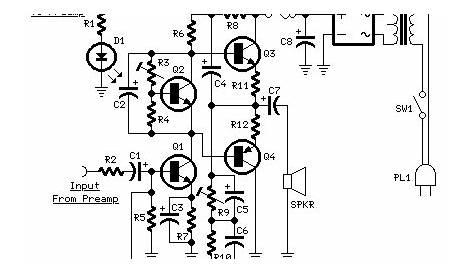 guitar amplifier circuit diagram