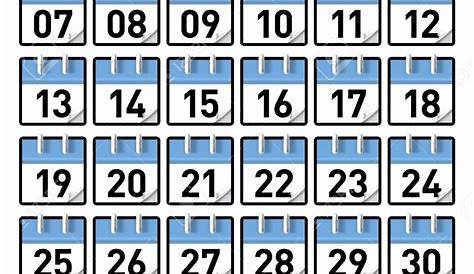 Free Printable Calendar Numbers For Pocket Chart | Calendar Printables