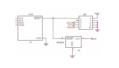 avr isp circuit diagram