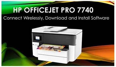 HP Officejet Pro 7740 Connect wirelessly, Download & Install Software