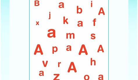 worksheets for the letter a