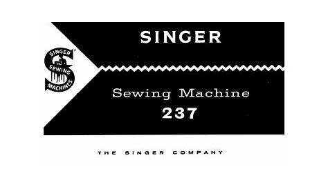 SINGER 237 User manual | Manualzz