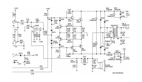 Schema Circuit Diagram of professional audio amplifiers | Schematic