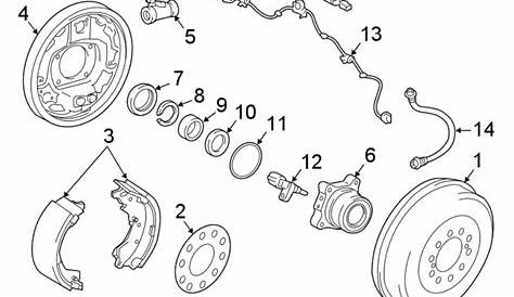 2019 TOYOTA TACOMA Drum Brake Shoe (Rear) - 0449504010 | Toyota Parts