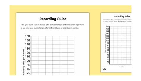 Recording Pulse Worksheet / Worksheet (teacher made)