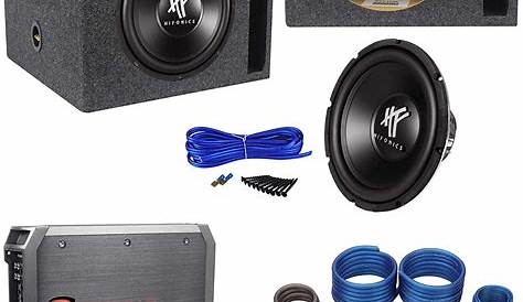 Amazon.com: Hifonics HFX12D4 12" Inch 800 Watt Car Subwoofer Bundle