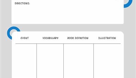 Vocabulary Worksheet Template | Visme