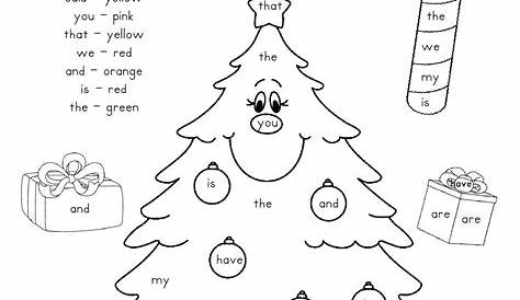 Christmas Tree Worksheets Kindergarten | AlphabetWorksheetsFree.com