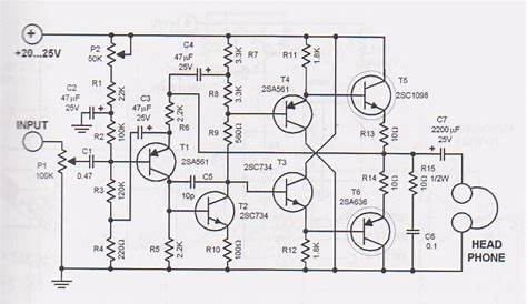 headphone amp circuit diagram