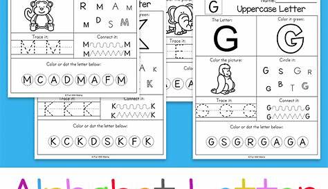 Printable Alphabet Worksheets To Turn Into A Workbook - Fun with Mama