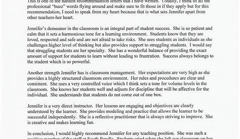 Recommendation Letter For Mentor Teacher • Invitation Template Ideas