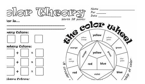 Teach child how to read: Free Printable Color Theory Worksheet