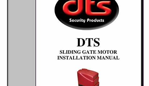 dts gate motor programming