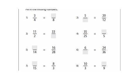 Fractions worksheets, Equivalent fractions worksheet, Equivalent fractions