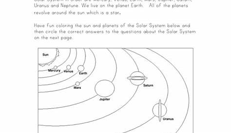 43 solar system diagram worksheet