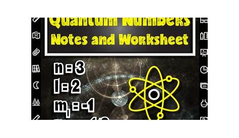 Quantum Numbers Practice Worksheet - Escolagersonalvesgui