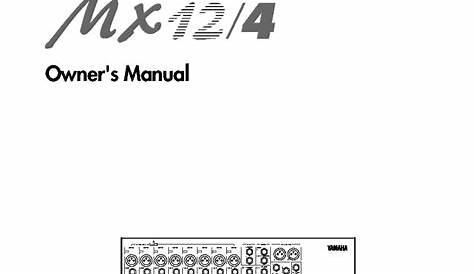 yamaha mx49 user manual