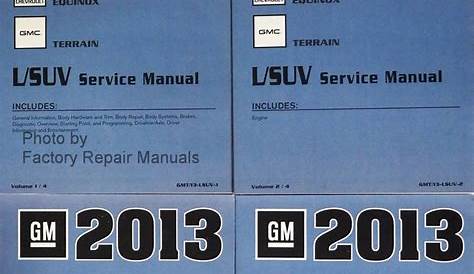 2013 chevy equinox repair manual