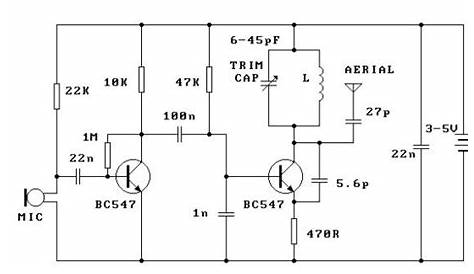 3 km fm transmitter circuit diagram