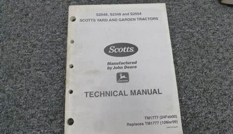 scotts s2554 repair manual