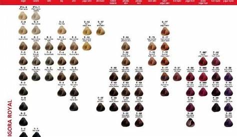 igora royal color chart